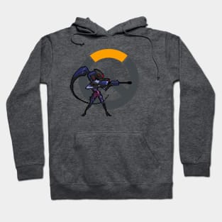 Overwatch - 16-Bit Widowmaker W/ Logo Hoodie